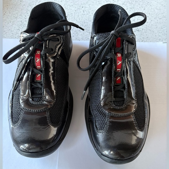 Prada Shoes - SOLD‼️ VINTAGE PRADA‼️ Women’s Patent Leather Sneakers - Size 7